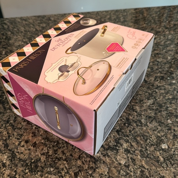 Paris Hilton White Dutch Oven with Glass Lid - Picture 9 of 9